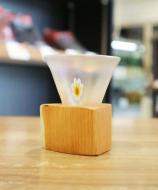 淳工房　木グラス　【虹彩&水中花・一位】　小サイズ(約70cc)