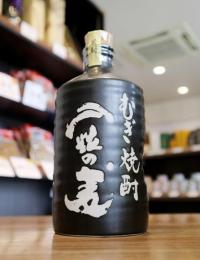 一粒の麦　陶器ボトル　麦　25度　720ml(黒)